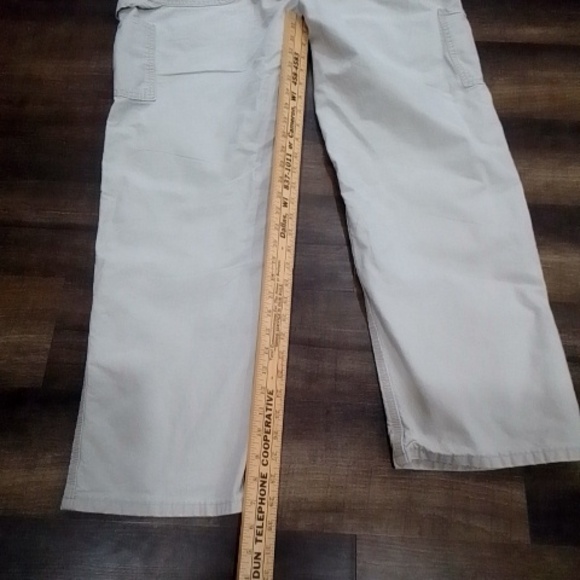 Carhartt B151 Tan Carpenter Loose Original Fit Paint Splatter Distressed 36 X 32 - Picture 10 of 10
